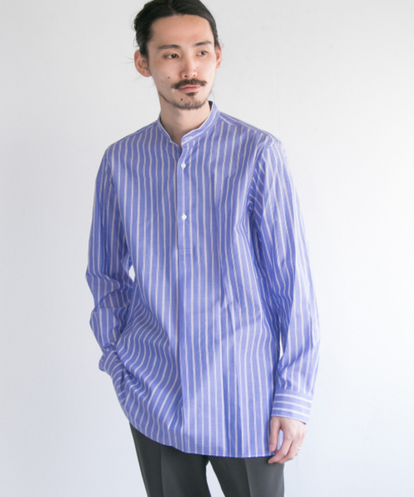 Urban Research Tailor ストライプバンドカラーシャツ Ut94 13k016 Urban Research Outlet