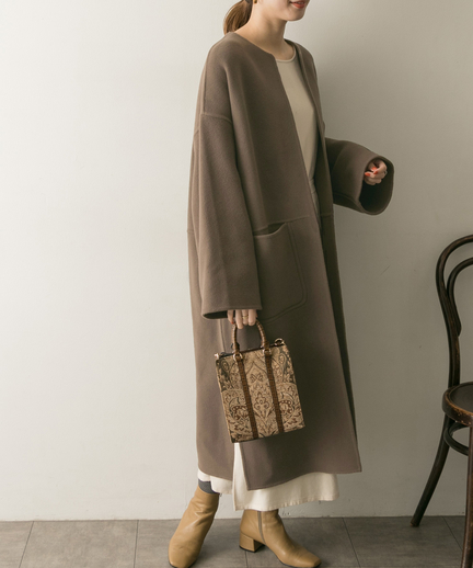 ストール付きノーカラーリバーコート Ur97 27c002 Urban Research Outlet