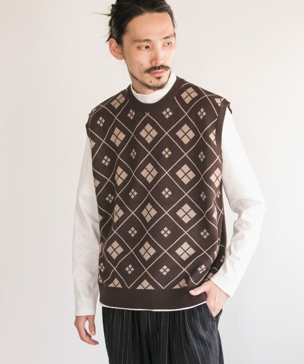 アーガイル ニット ベスト Ur96 12a002 Urban Research Outlet