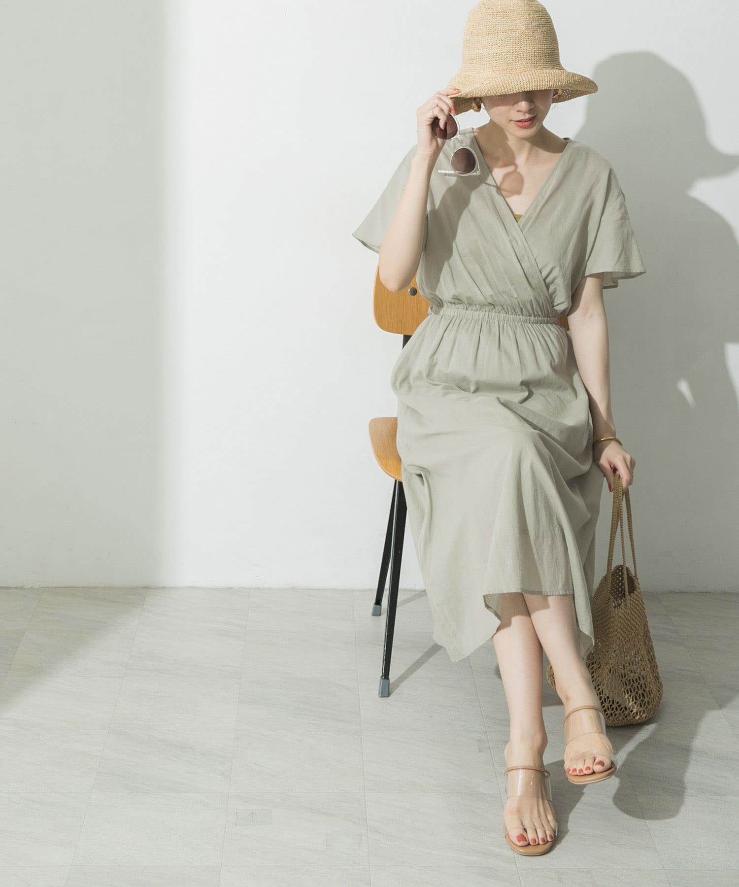 コットンカシュクールワンピース Ur05 26t003 Urban Research Outlet