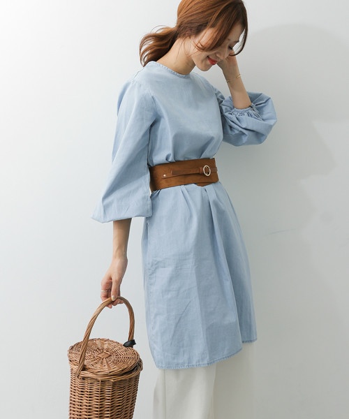 ライトデニムギャザースリーブワンピース Dr76 26e002 Urban Research Outlet