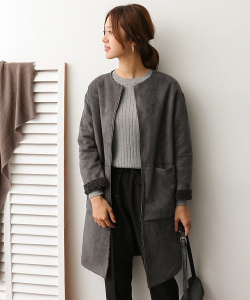 リバーシブルフェイクムートンコート Dr62 27m019 Urban Research Outlet リバーシブルフェイクムートンコート Dr62 27m019 Urban Research Outlet