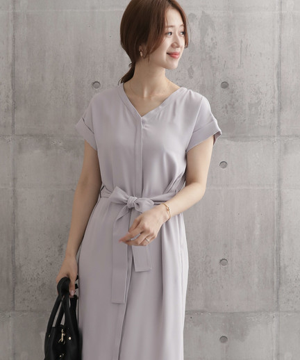 ウエストリボン付vネックワンピース Dr95 26e505 Urban Research Outlet ウエストリボン付vネックワンピース Dr95 26e505 Urban Research Outlet