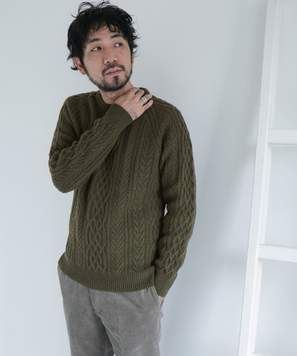 アラン編みクルーネックニット Dr97 12n010 Urban Research Outlet