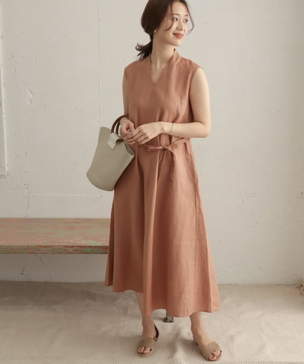 リネンvネックノースリーブワンピース Dr05 26m508 Urban Research Outlet