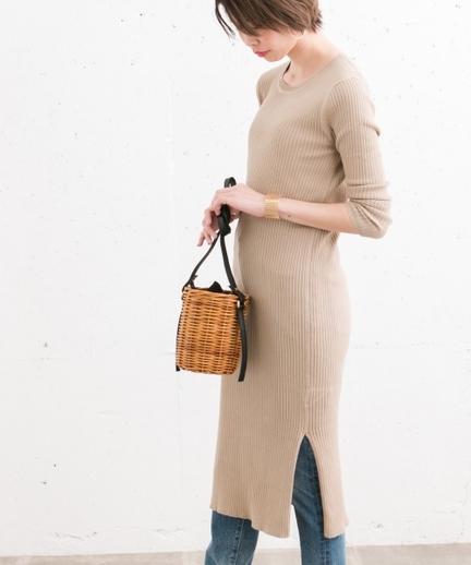 F By Rosso リブ編みロングニットワンピース Ra84 22f003 Urban Research Outlet