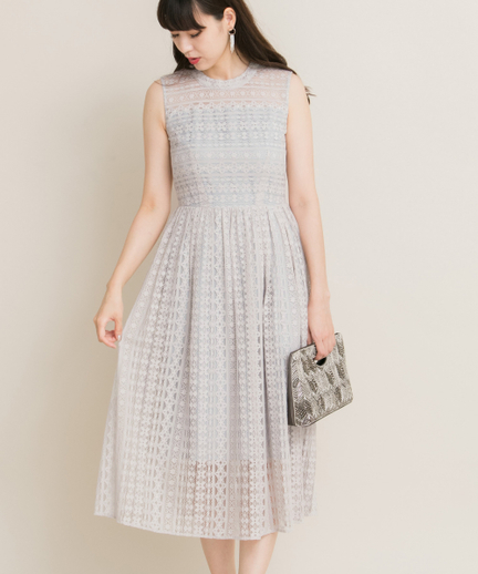 ストライプレースドレス Ra86 28c004 Urban Research Outlet
