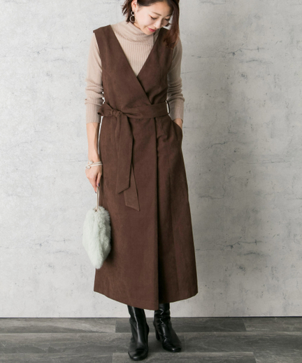 スウェードvネックストレートワンピース Ra87 26c001 Urban Research Outlet