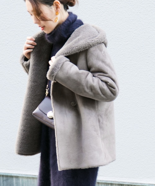エコムートンフードショートコート Ra87 27d005 Urban Research Outlet エコムートンフードショートコート Ra87 27d005 Urban Research Outlet