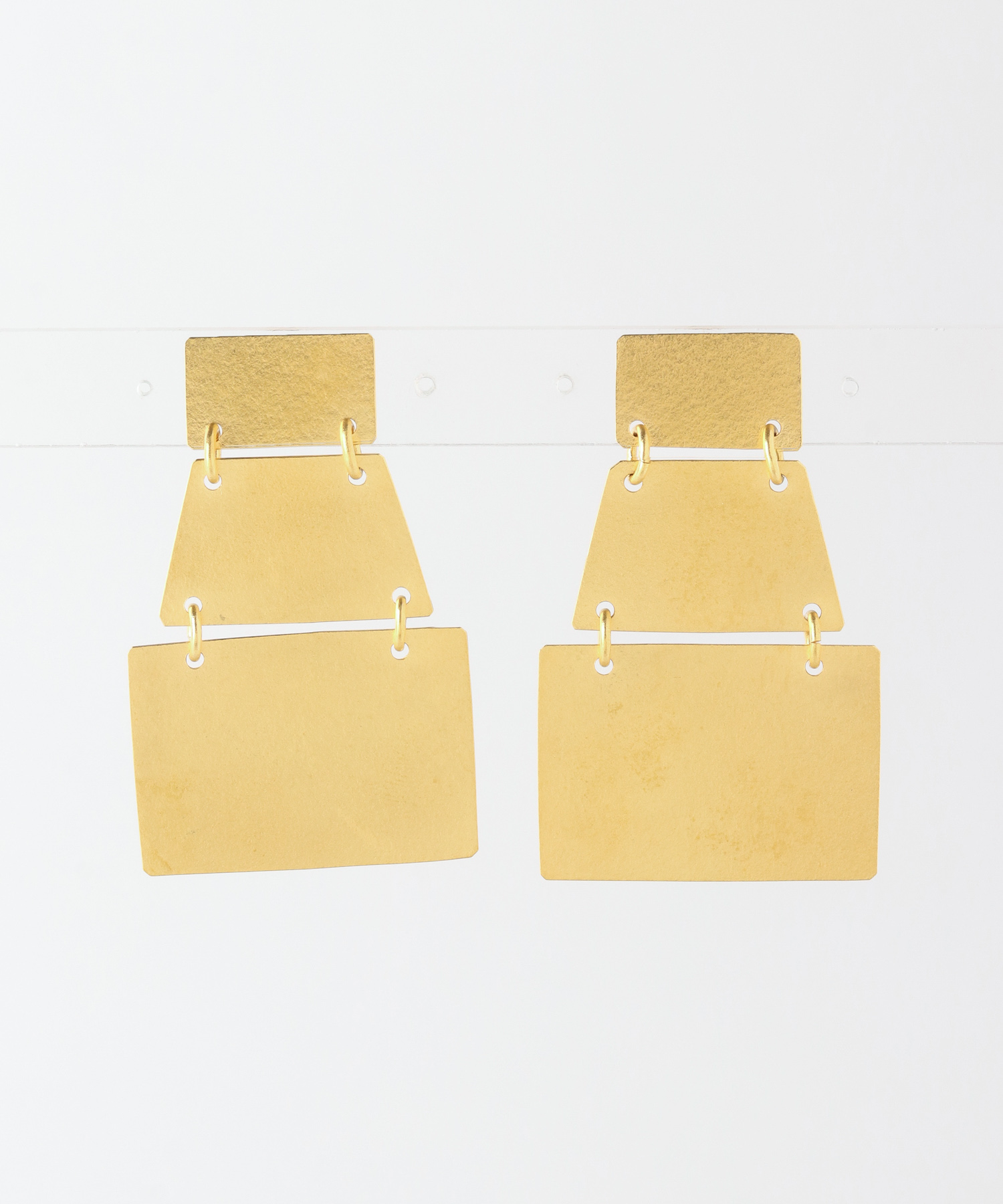 Annie Costello Brown Stak Earrings E1006gpk Rl84 Urban Research Outlet