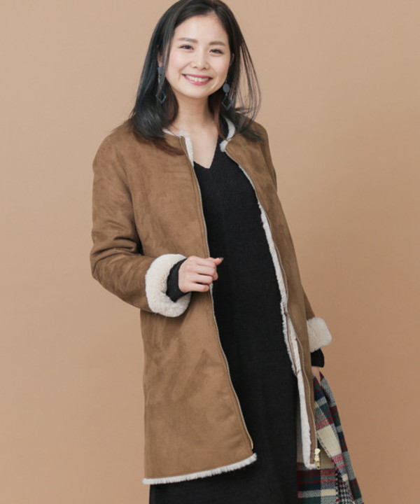 最終値下げ ショート丈 定価26万 ムートンコート ノーカラー 美品 オーウェンバリー ムートンコート Ameliamontes Com