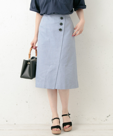 フロントボタンラップスカート La95 25k014 Urban Research Outlet