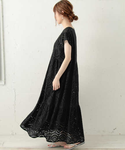 カットワークレースガウンマキシワンピース La95 26f607 Urban Research Outlet