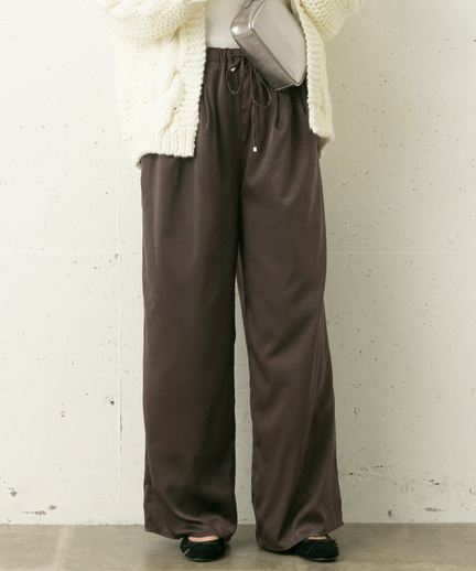 シルキーサテンワイドパンツ La96 24t013 Urban Research Outlet