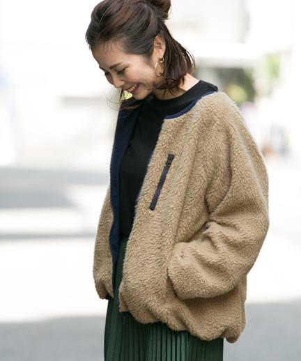 撥水リバーシブルボアブルゾン La87 27k401 Urban Research Outlet