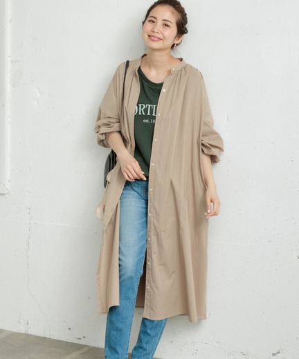 ギャザーシャツワンピース La86 26j503 Urban Research Outlet