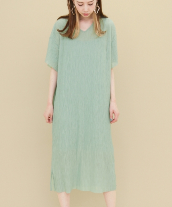 Vネックランダムリブワンピ Kc85 26m110 Urban Research Outlet