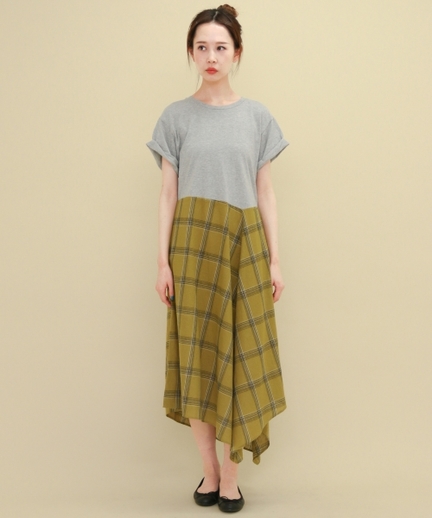 Tシャツコンビチェックワンピース Kc85 26m100 Urban Research Outlet
