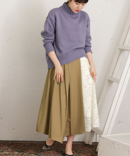 Kbf レースドッキングフレアスカート Kp86 25t009 Urban Research Outlet