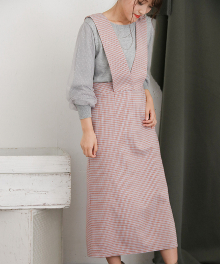 Kbf ガングラブチェックジャンパースカート Kp87 26t003 Urban Research Outlet