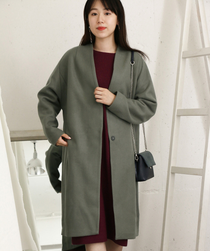 Kbf ノーカラーコクーンコート Kp87 27m100 Urban Research Outlet