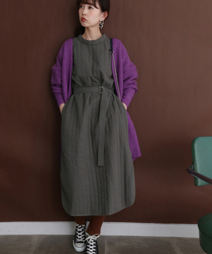 ウエストベルトキルティングワンピース Kc87 26m030 Urban Research Outlet
