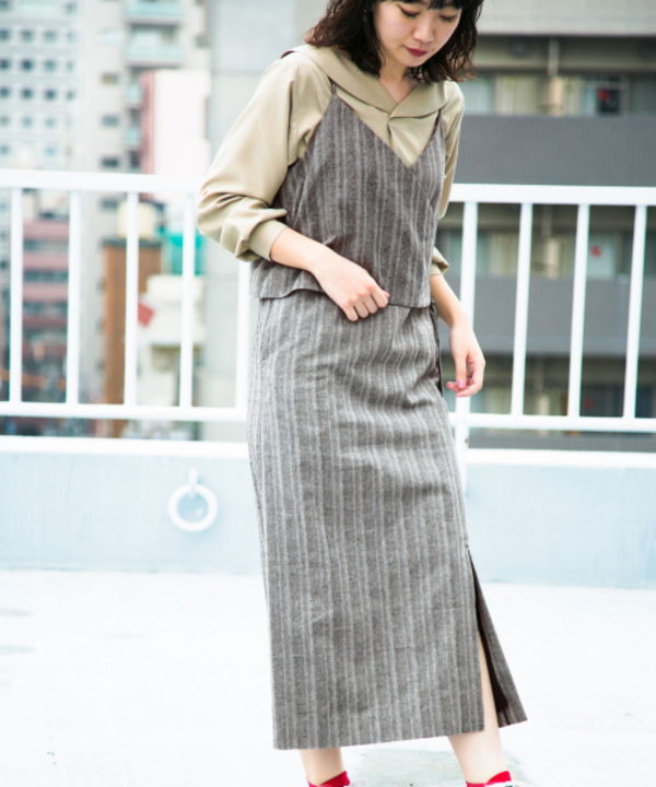 Kbf サイドリボンレイヤードキャミソールワンピース Kp94 26t040 Urban Research Outlet