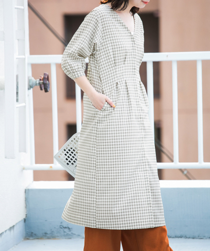 Kbf チェックウエストタック3wayワンピース Kp94 26t1 Urban Research Outlet