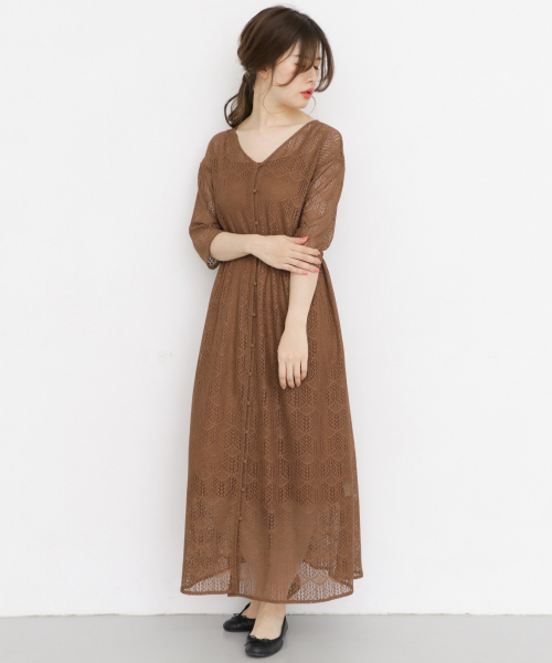 Kbf レース2wayロングワンピース Kp95 26k040 Urban Research Outlet