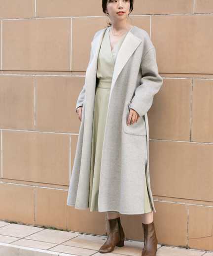 Kbf ノーカラーリバーコート Kp97 27n040 Urban Research Outlet