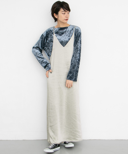 バックリボンサテンキャミソールワンピース Kb97 26v130 Urban Research Outlet