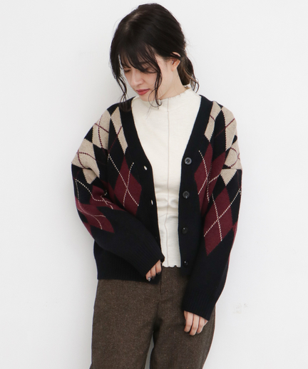 アーガイルコクーンカーディガン Kb97 22s080 Urban Research Outlet