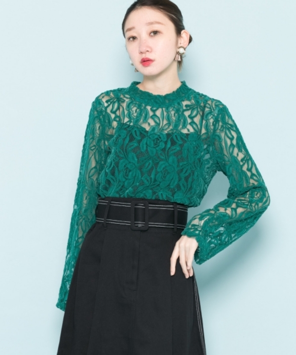 ハイネックレーストップス 84 23a0 Urban Research Outlet