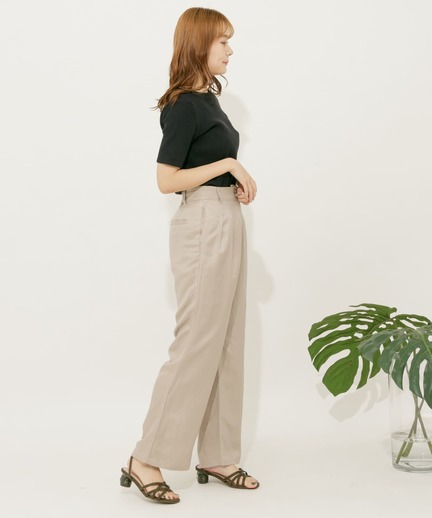 Express fusion bang リネンレーヨン ワイドストレートパンツ(AA05-24A121) | URBAN RESEARCH OUTLET