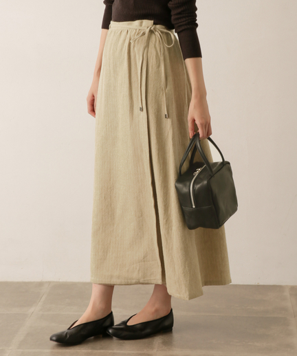 Sigalm ウールリネンラップスカート Sig Sk0293 Kl96 Urban Research Outlet