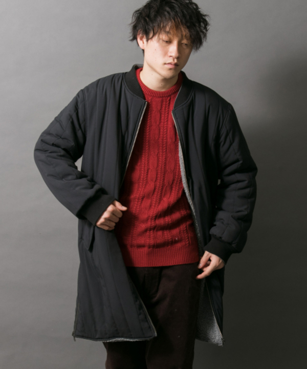 Items リバーシブル中綿ロングブルゾン It87 17m030 Urban Research Outlet