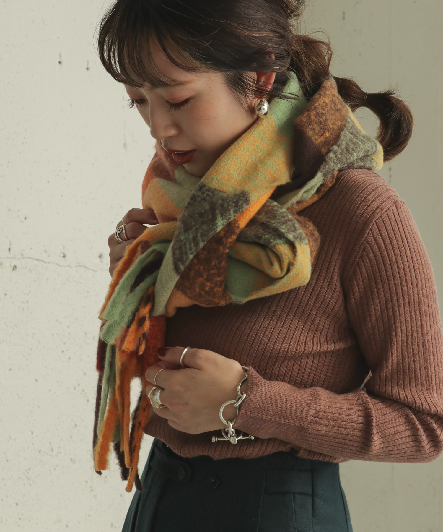 ブロックチェックストール It97 2dm002 Urban Research Outlet
